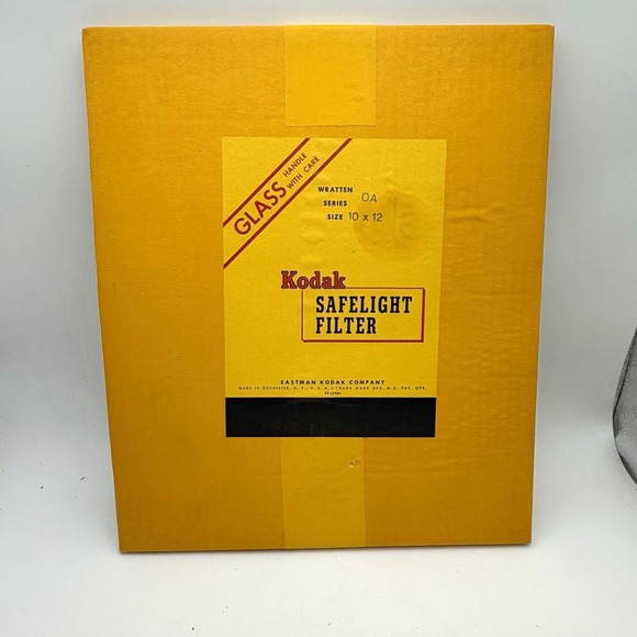 Kodak Other - Vtg Kodak Safelight Filter Wratten Series OA 10X12 Glass - FACTORY SEALED